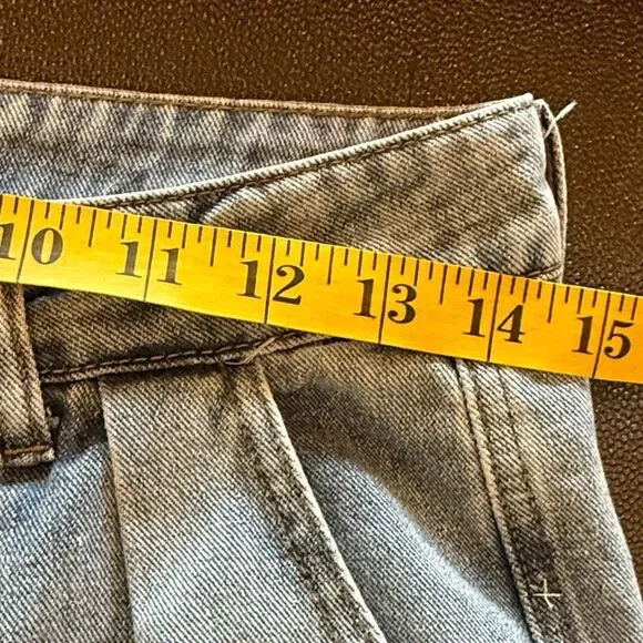 Cider Denim Blue Wide leg Pleated Jeans size medium - Picture 6 of 8